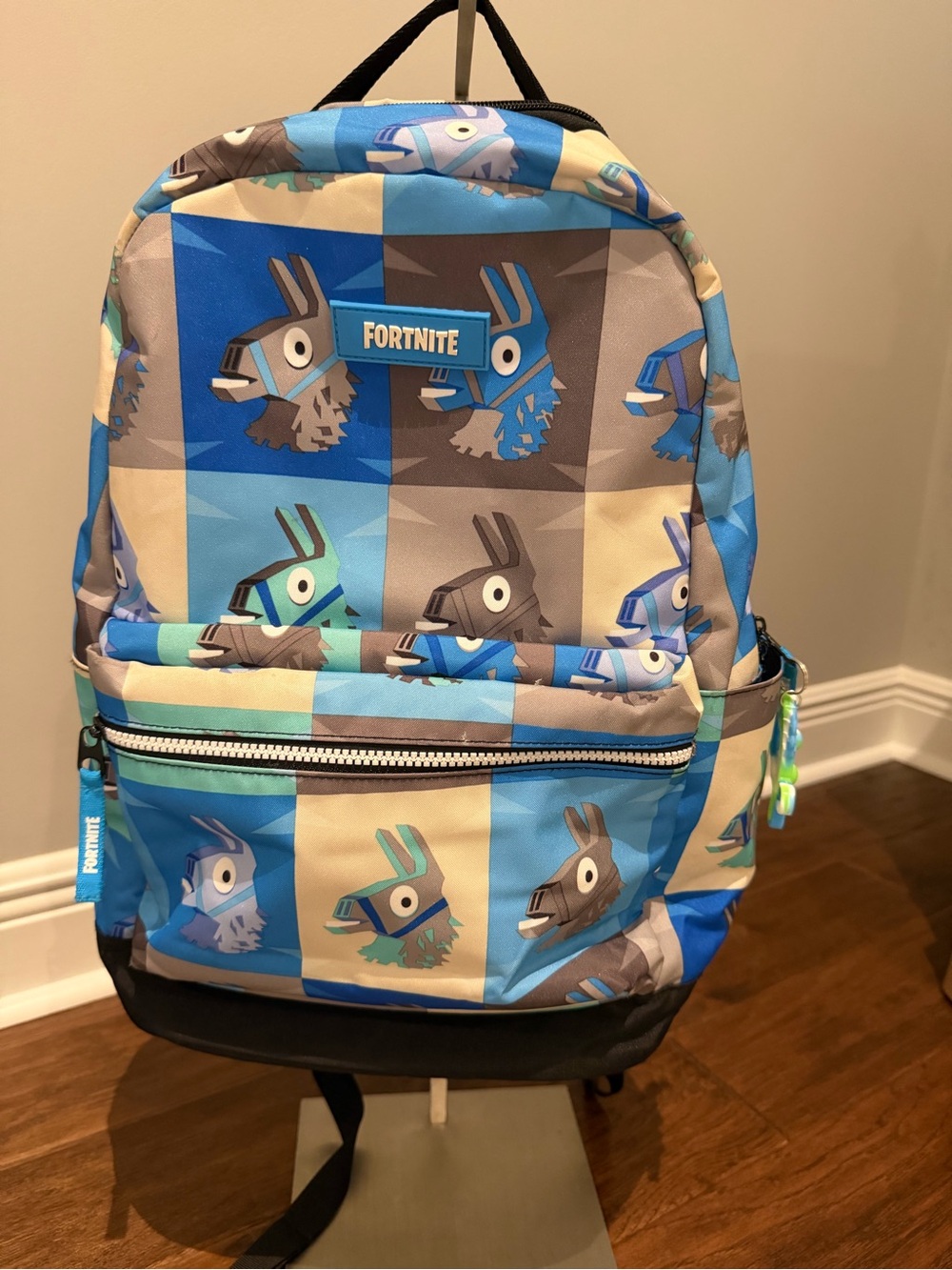 Fortnite Kids Backpack in Blue Llama Print